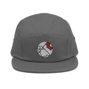 A Ghost Waving A Flag - Embroidered Five Panel Cap