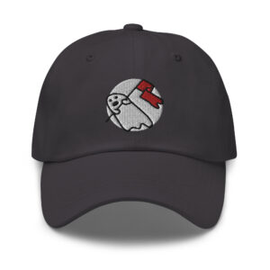 A Ghost Waving A Flag - Embroidered Dad hat