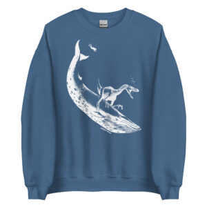 The Raptor Rides the Whale - Adult Classic Crewneck Sweatshirt