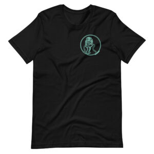 Hugging Astronauts - Green Neon Variant - Adult Unisex t-shirt
