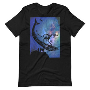 The Raptor Rides the Whale - Galaxy Variant - Adult Unisex T-shirt