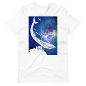 The Raptor Rides the Whale - Galaxy Variant - Adult Unisex T-shirt