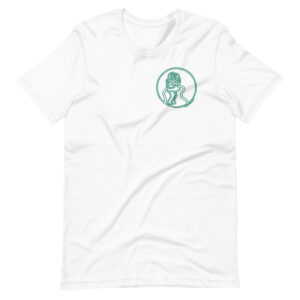 Hugging Astronauts - Neon Green Variant - Adult Unisex t-shirt