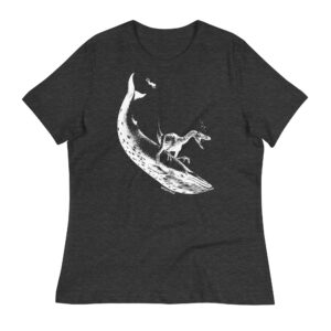 The Raptor Rides the Whale – Femme Relaxed Adult T-Shirt