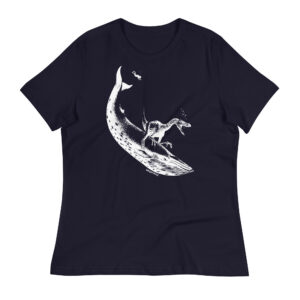The Raptor Rides the Whale - Femme Relaxed Adult T-Shirt