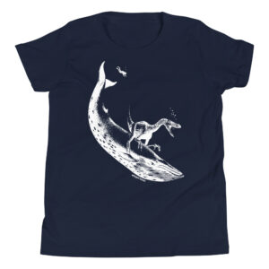 The Raptor Rides the Whale - Youth Unisex T-Shirt