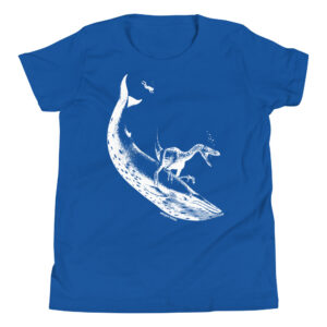 The Raptor Rides the Whale - Youth Unisex T-Shirt