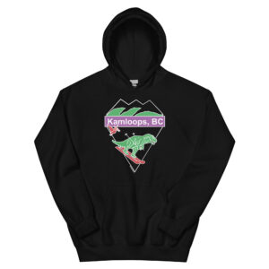 Kamloops - Skiing Dinos - Adult Unisex Hoodie
