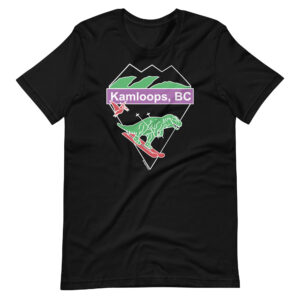Kamloops - Skiing Dinos - Adult Unisex t-shirt