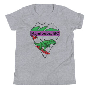 Kamloops - Skiing Dinos - Youth Short Sleeve T-Shirt