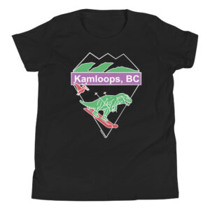 Kamloops - Skiing Dinos - Youth Short Sleeve T-Shirt
